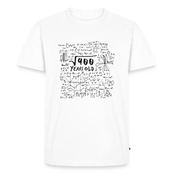 RACINE CARRÉE 900 = ANNIVERSAIRE MATHÉMATIQUE DE 30 ANS - T-shirt Premium bio Homme - blanc - Devant - Nico (187cm)