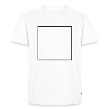 Carré - T-shirt Premium bio Homme - blanc - Devant - Nico (187cm)