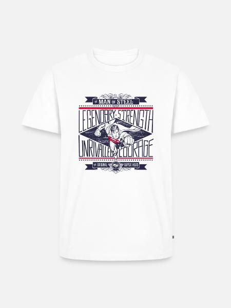 Superman Legendary Strength - Men's Premium Organic T-Shirt - white
