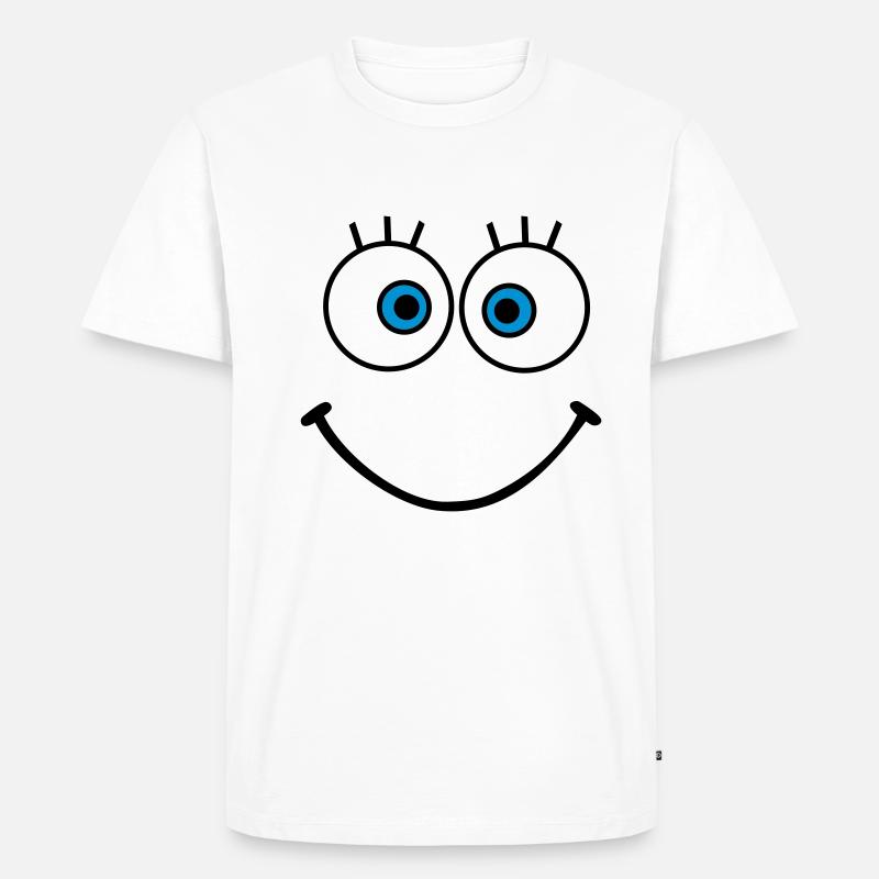 face à - T-shirt Premium bio Homme - blanc