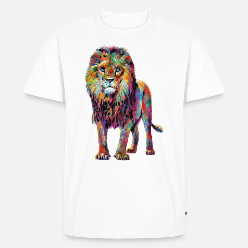 P.D. Moreno Löwe - Männer Premium Bio T-Shirt - undefined