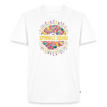 Sprinkle Squad - cadeau de beignet drôle - T-shirt Premium bio Homme - blanc - Devant - Nico (187cm)