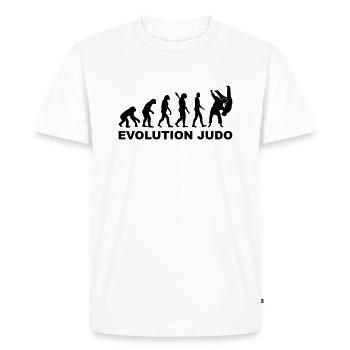 Evolution Judo - Men's Premium Organic T-Shirt - white - Front - Nico (187cm)