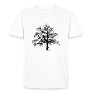 Tree Roadbike - Men's Premium Organic T-Shirt - white - Front - Nico (187cm)