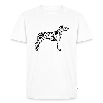 dalmatien - T-shirt Premium bio Homme - blanc - Devant - Nico (187cm)
