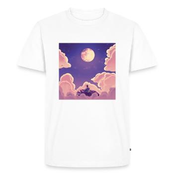 mono._"Dreams of Sky » fanch officiel - T-shirt Premium bio Homme - blanc - Devant - Nico (187cm)