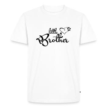 Little Brother - T-shirt Premium bio Homme - blanc - Devant - Nico (187cm)