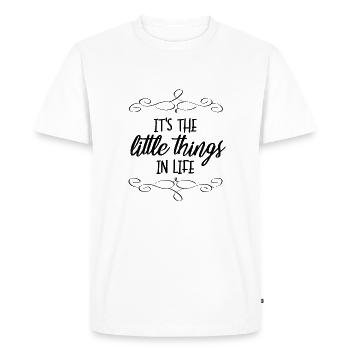disant - T-shirt Premium bio Homme - blanc - Devant - Nico (187cm)