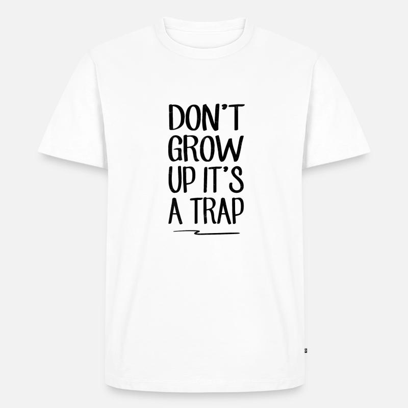 sarkastisch - Männer Premium Bio T-Shirt - Weiß