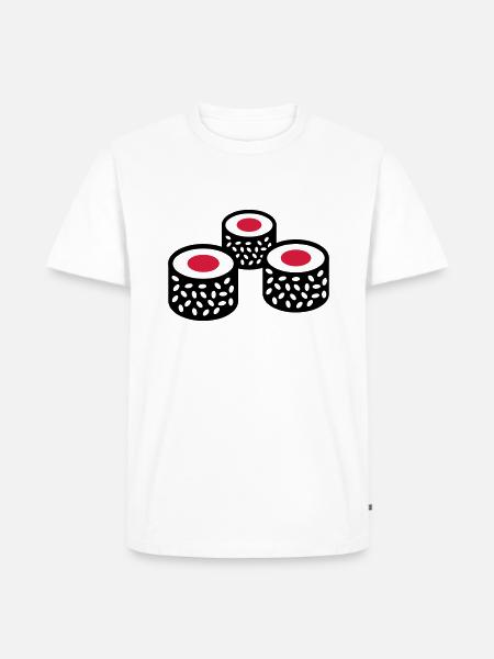 sushi - Men's Premium Organic T-Shirt - white