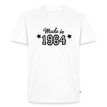 1964 - Men's Premium Organic T-Shirt - white - Front - Nico (187cm)