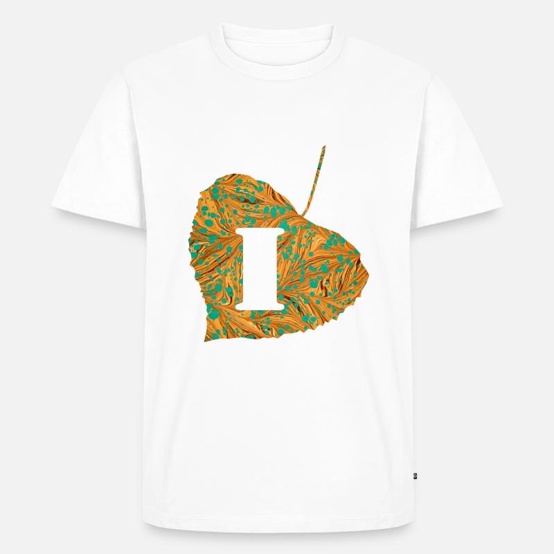 blatt e 95 i - Männer Premium Bio T-Shirt - Weiß