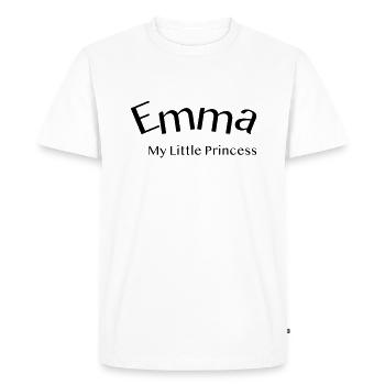 Emma - petite princesse - T-shirt Premium bio Homme - blanc - Devant - Nico (187cm)