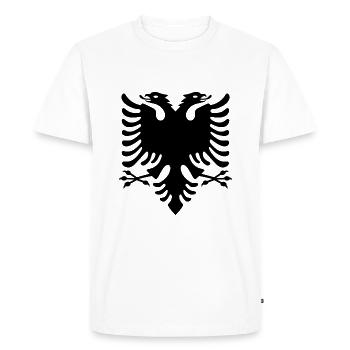 Albanie albanie - T-shirt Premium bio Homme - blanc - Devant - Nico (187cm)