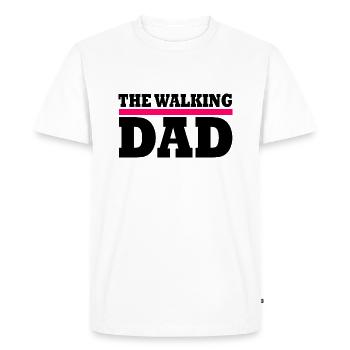 The walking dad - T-shirt Premium bio Homme - blanc - Devant - Nico (187cm)