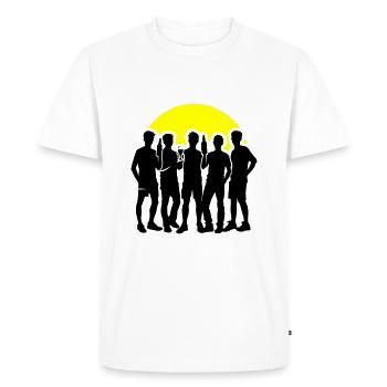 Bachelor Party Group Celebrations Bachelor Party - Men's Premium Organic T-Shirt - white - Front - Nico (187cm)