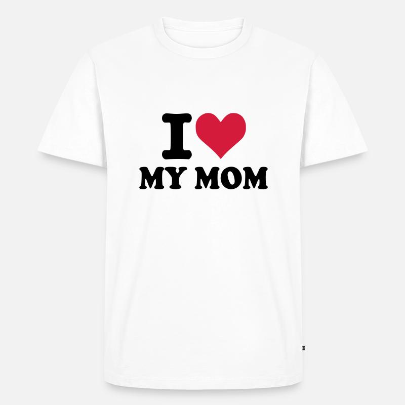 Mutter - Mom - Männer Premium Bio T-Shirt - Weiß
