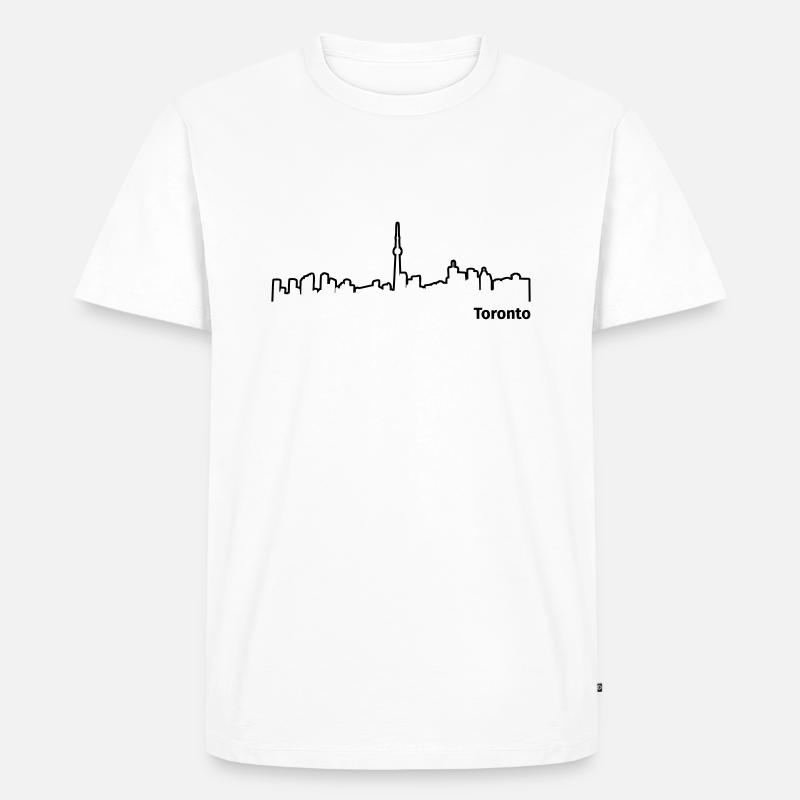 Toronto - Männer Premium Bio T-Shirt - Weiß