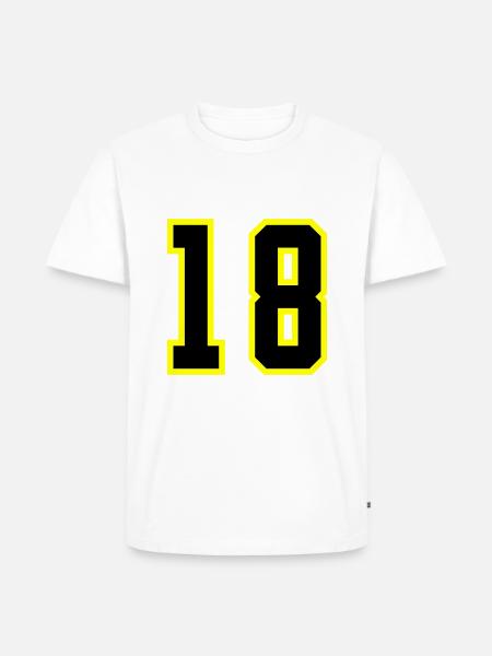18 Number Leotard - Men's Premium Organic T-Shirt - white