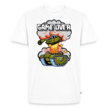 Russian Fail - Men's Premium Organic T-Shirt - white - Front - Nico (187cm)