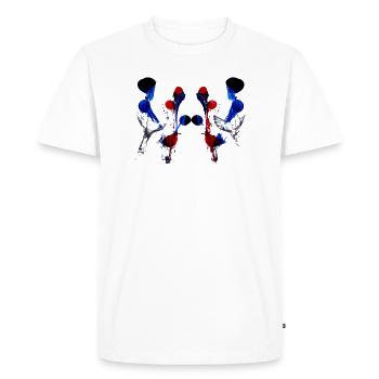 The Patient - Men's Premium Organic T-Shirt - white - Front - Nico (187cm)