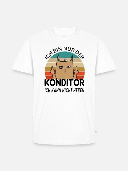 Konditor Bäcker - Männer Premium Bio T-Shirt - Weiß