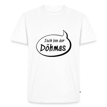Isch bin dor Döhmas Thomas auf sächsisch lustig - Männer Premium Bio T-Shirt - Weiß - Vorne - Nico (187cm)