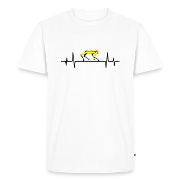 Heartbeat Spot Robot Dog Boston Dynamics Yellow - Men's Premium Organic T-Shirt - white - Front - Nico (187cm)