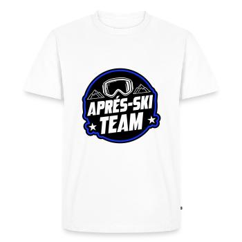 Après-ski Party Team Dire - T-shirt Premium bio Homme - blanc - Devant - Nico (187cm)