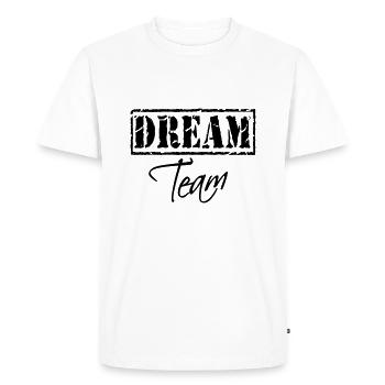 Dream Team - T-shirt Premium bio Homme - blanc - Devant - Nico (187cm)