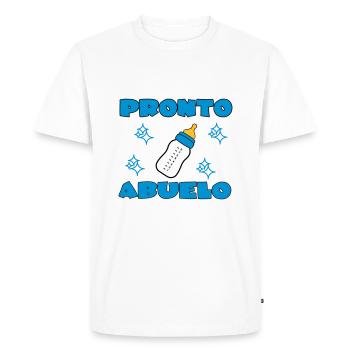 Pronto abuelo - T-shirt Premium bio Homme - blanc - Devant - Nico (187cm)
