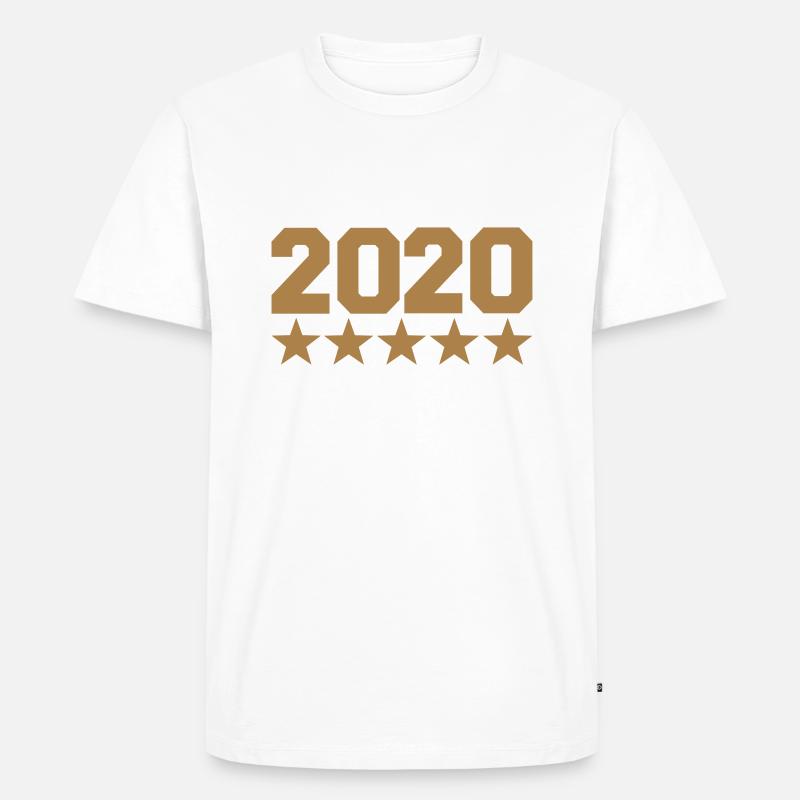 2020 - Männer Premium Bio T-Shirt - Weiß