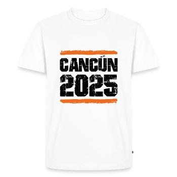 L’équipe de Cancún 2025 - T-shirt Premium bio Homme - blanc - Devant - Nico (187cm)