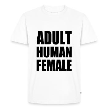 adult human female - T-shirt Premium bio Homme - blanc - Devant - Nico (187cm)
