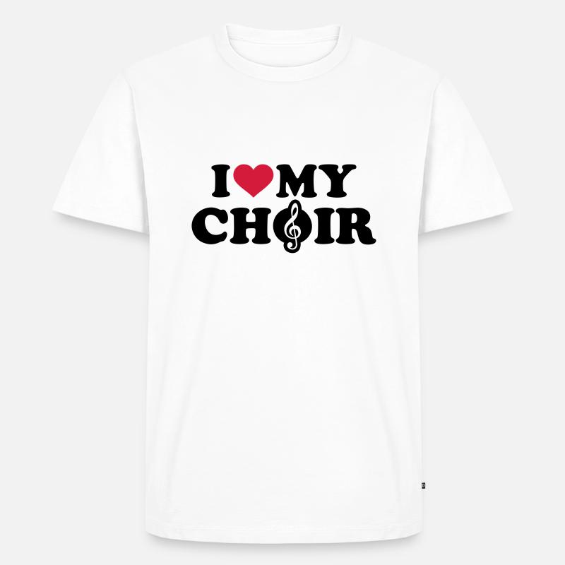 Chor - Männer Premium Bio T-Shirt - Weiß