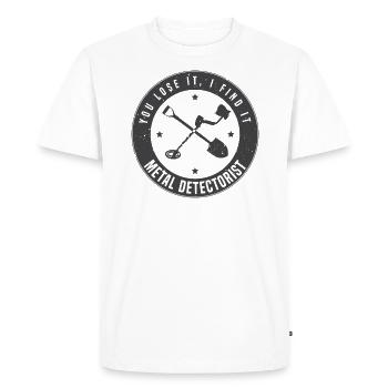 Sondler sondeln sondeur viseur cadeau 0572 - T-shirt Premium bio Homme - blanc - Devant - Nico (187cm)
