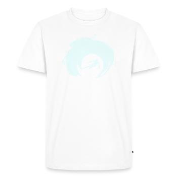 skier - Men's Premium Organic T-Shirt - white - Front - Nico (187cm)