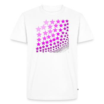 Étoile rose rose rose idée cadeau - T-shirt Premium bio Homme - blanc - Devant - Nico (187cm)