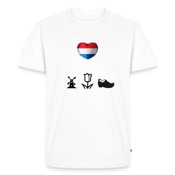 Netherlands funny gift idea Holland therapy - Men's Premium Organic T-Shirt - white - Front - Nico (187cm)