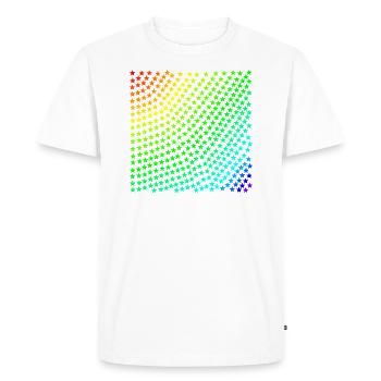 Star stars rainbow colorful gift idea - Men's Premium Organic T-Shirt - white - Front - Nico (187cm)