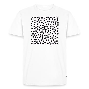 Idée cadeau étoile noire - T-shirt Premium bio Homme - blanc - Devant - Nico (187cm)