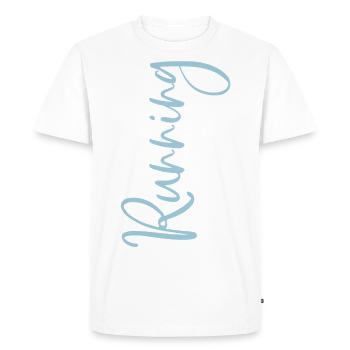 Running faire du jogging joggeur courir coureur - T-shirt Premium bio Homme - blanc - Devant - Nico (187cm)