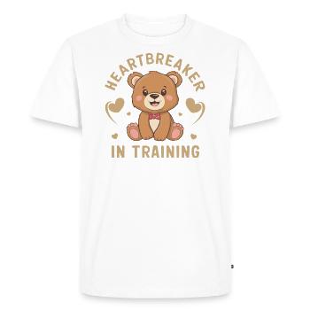 Heartbreaker in training - Men's Premium Organic T-Shirt - white - Front - Nico (187cm)