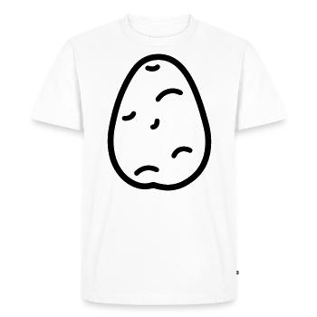 patate - T-shirt Premium bio Homme - blanc - Devant - Nico (187cm)