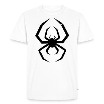 araignée - T-shirt Premium bio Homme - blanc - Devant - Nico (187cm)