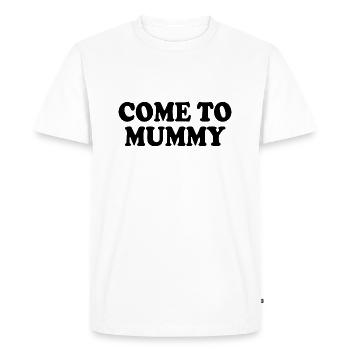 come to mummy - T-shirt Premium bio Homme - blanc - Devant - Nico (187cm)