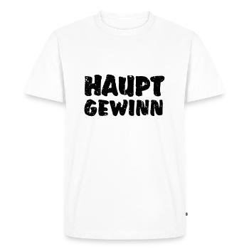 Premier prix - T-shirt Premium bio Homme - blanc - Devant - Nico (187cm)