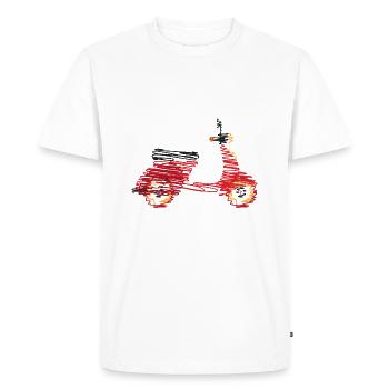 Roller - T-shirt Premium bio Homme - blanc - Devant - Nico (187cm)