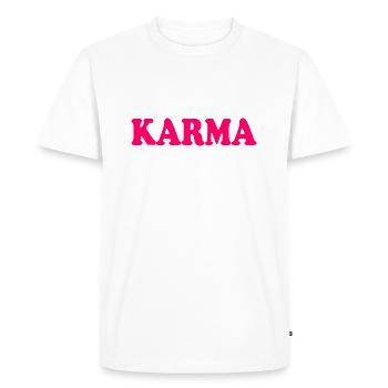 Karma - T-shirt Premium bio Homme - blanc - Devant - Nico (187cm)