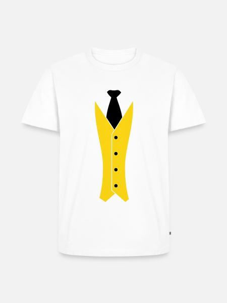 Tuxedo - Men's Premium Organic T-Shirt - white